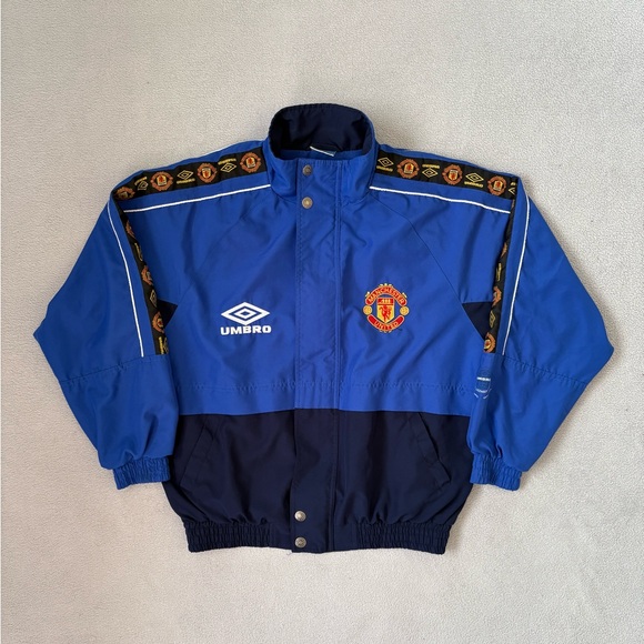 Manchester United Vintage Umbro Blue Zip UP Jacket 97/98